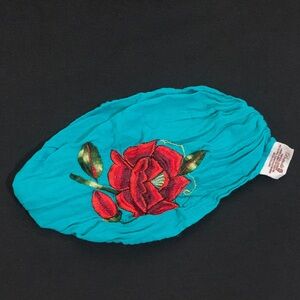 Bandit 100% Cotton Rose Embroidered Headband from Mexico